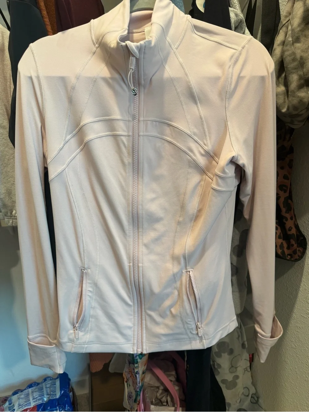 lululemon athletica Pale Pink Full-Zip Athletic Jacket